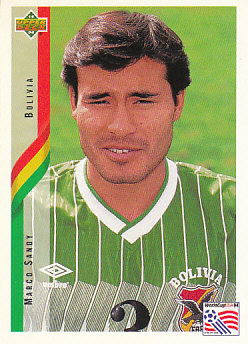 Marco Sandy Bolivia Upper Deck World Cup 1994 Eng/Ger #181